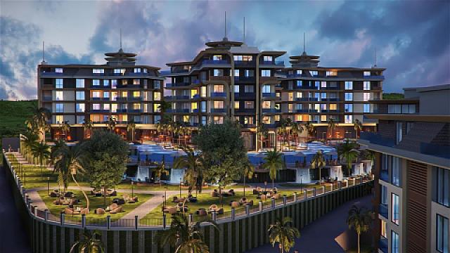 Impressive residential complex with luxury flats in Kestel (3+1)
